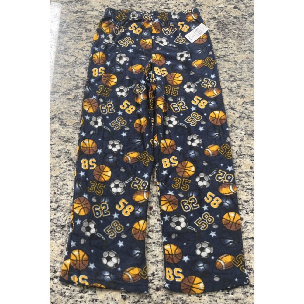 NWT Jellifish Pajamas Boys M(8) Sports Winter Sleep Lounge Pants Kids NEW